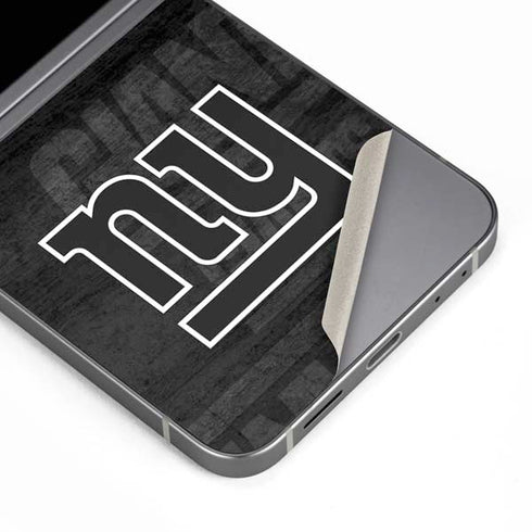 NFL New York Giants Black & White Galaxy Z Flip6 Skin